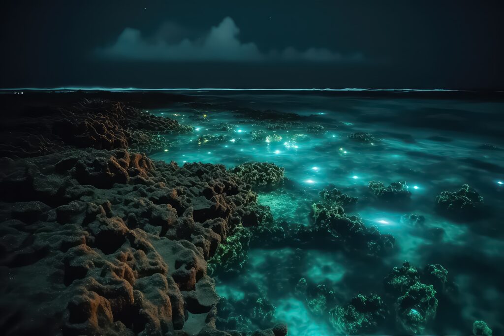 La bioluminiscencia está por todas partes en el océano